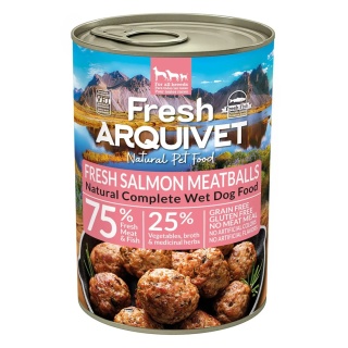Arquivet Fresh Klopsiki z łososiem 400 g – pełnoporcjowa mokra karma dla psów dorosłych