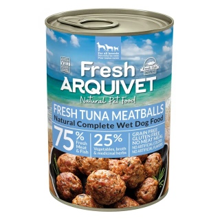 Arquivet Fresh Klopsiki z tuńczykiem 400 g – pełnoporcjowa mokra karma dla psów dorosłych