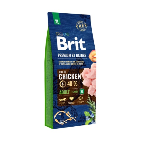 BRIT Premium By Nature Adult Extra Large XL Chicken 15 kg