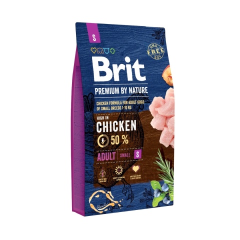 BRIT Premium By Nature Adult Small S Chicken 8 kg