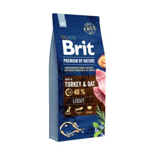 BRIT Premium By Nature Light Turkey and Oat 15 kg