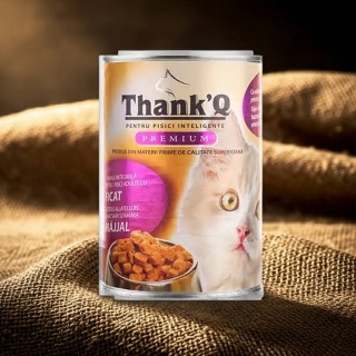 THANK'Q KOT z wątróbką w puszce dla kotów 415g